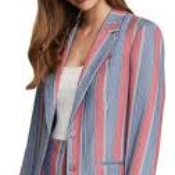 BCBGMAXAZRIA Striped Single-Breasted Blazer NWT Misses Size XXS - Picture 3 of 12